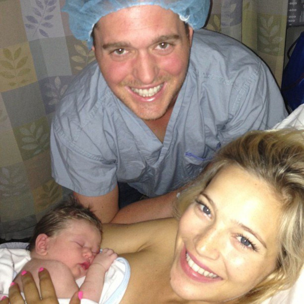 Subject: Michael Buble On 2013-08-27, at 6:04 PM, Yeo, Debra wrote: Michael Buble posted this photo on Instagram of himself, wife Luisana Lopilato and new son Noah. INSTAGRAM PHOTO Buble baby.jpg