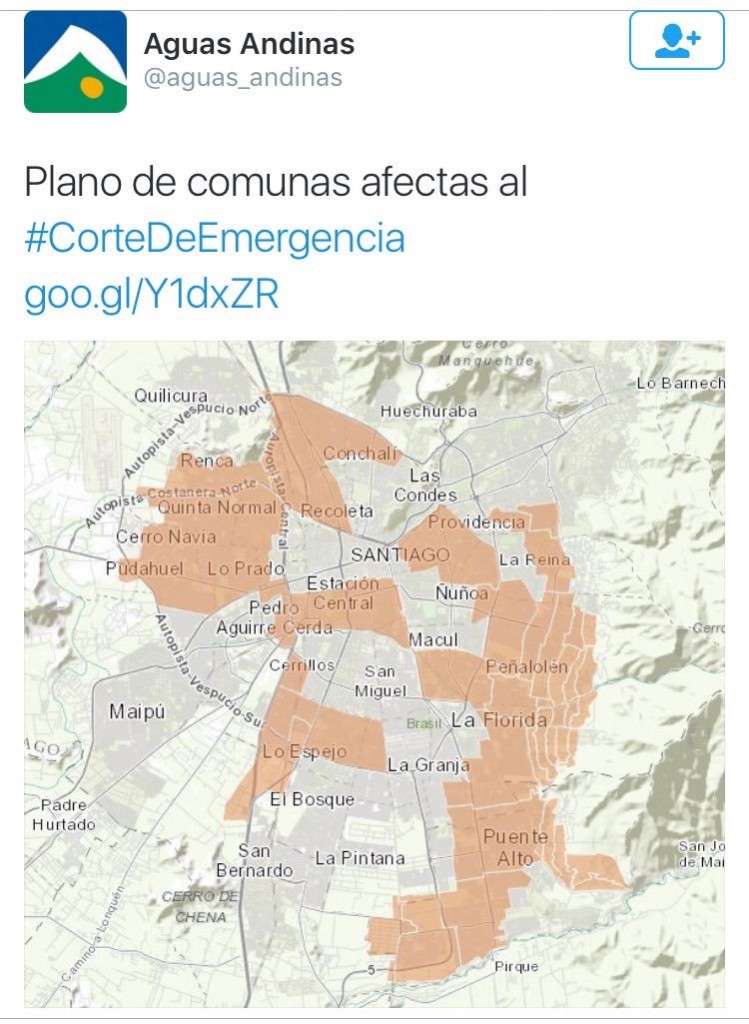 Corte De Agua En Comunas De La Regi N Metropolitana Fmdos