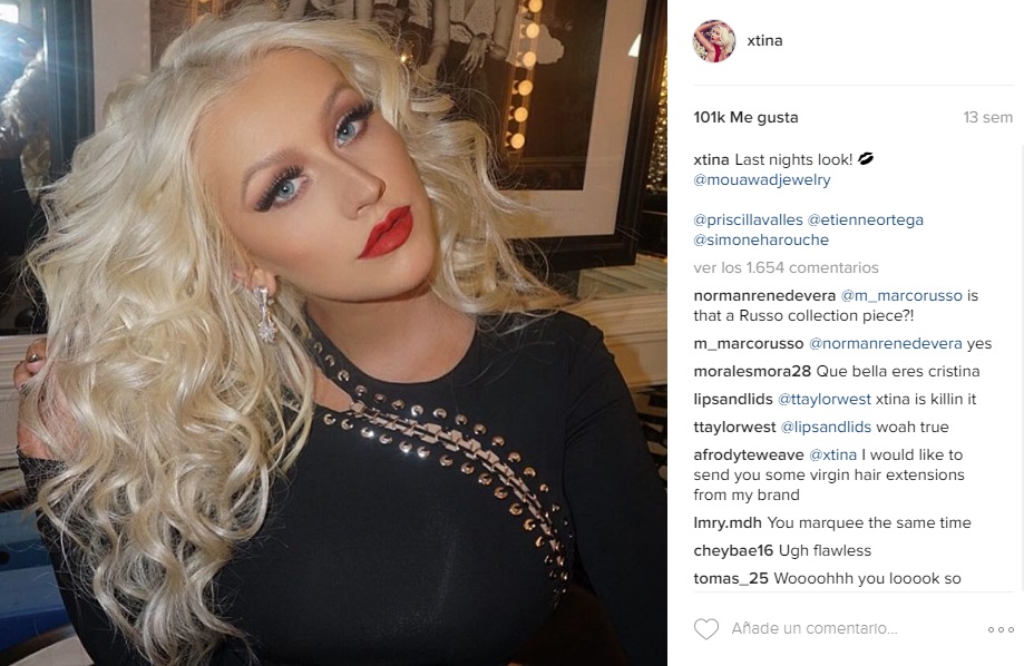 Christina Aguilera instagram 2