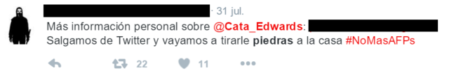 cata amenaza