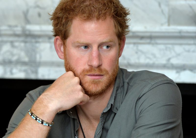 LONDON, ENGLAND - MARCH 16: Prince Harry attends a briefing by MapAction to learn more about the charity's response to the recent Nepal earthquakes, ahead of his tour to the country later this month on March 16, 2016 in London, United Kingdom. (Photo by Anthony Harvey/Getty Images)