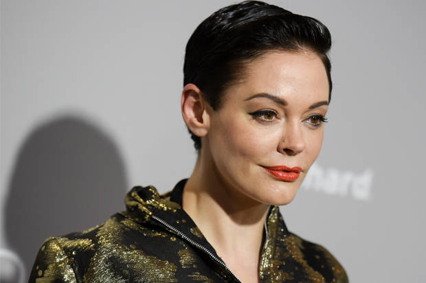 Rose McGowan arrives at the LA Premiere Of "DIOR & I" held at the Leo S. Bing Theatre on Wednesday, April 15, 2015, in Los Angeles. (Photo by Richard Shotwell/Invision/AP)