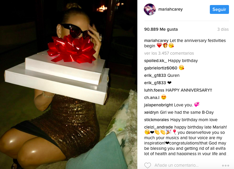 ¡Se pasó! Mariah Carey celebró su cumpleaños en grande