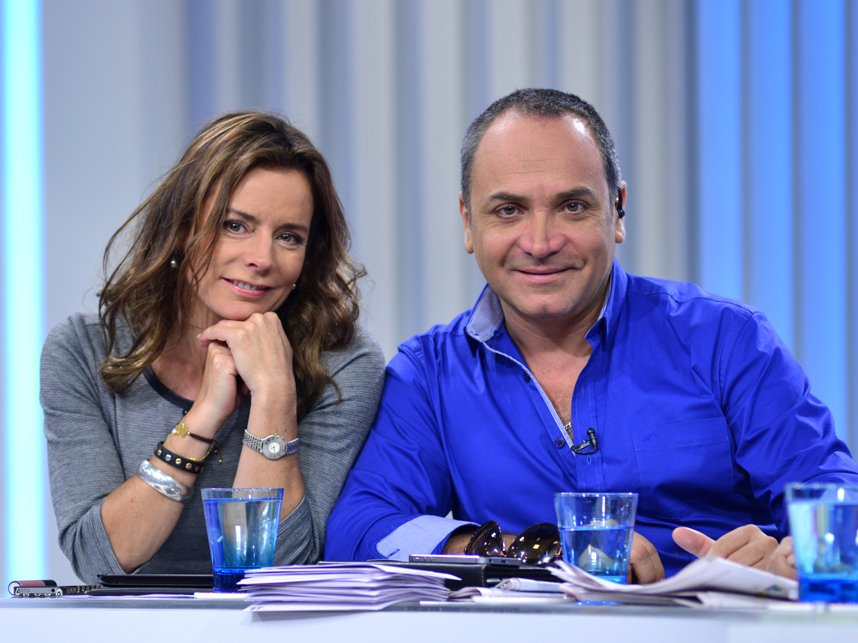 Katherine Salosny y Luis Jara en "Mucho gusto"