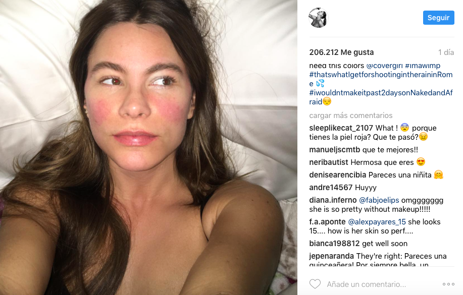 Así luce Sofía Vergara sin una gota de maquillaje