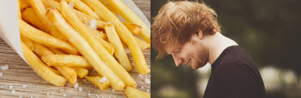 Ed Sheeran papas fritas