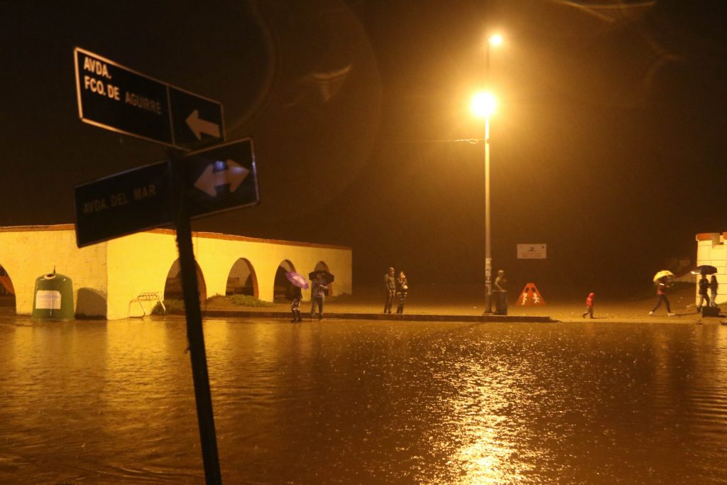 Lluvias durante la noche en La Serena