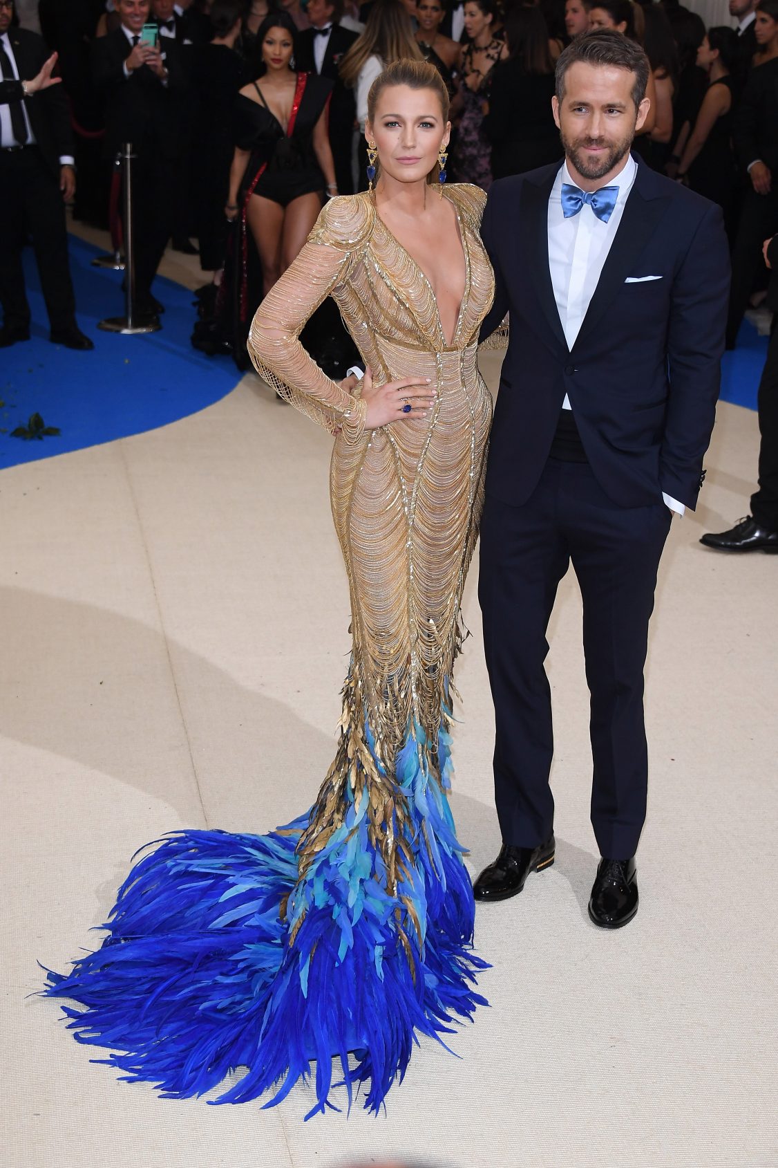 Blake Lively y Ryan Reynolds en la Met Gala 2017