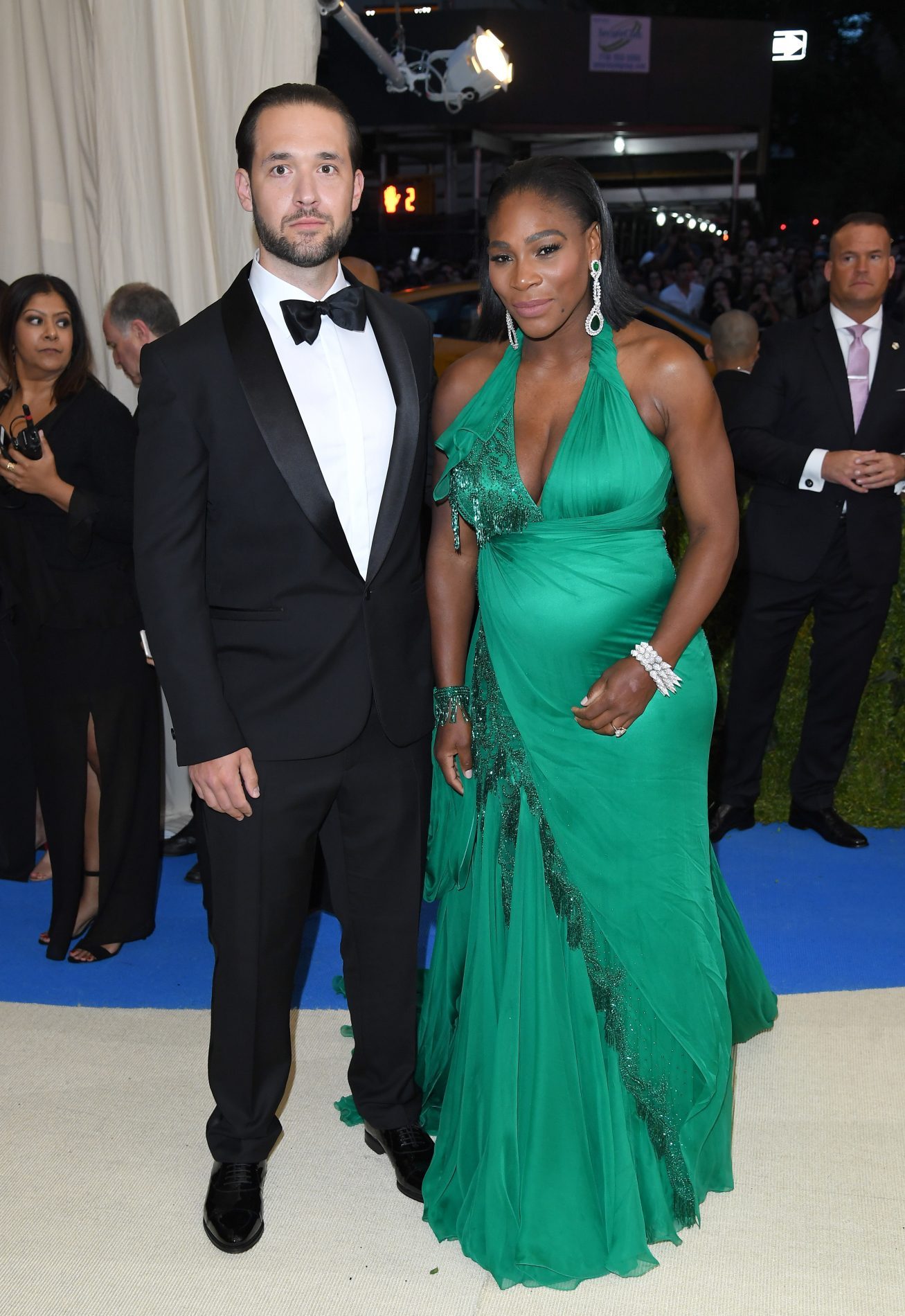 Serena Williams y Alexis Ohanian en la Met Gala 2017