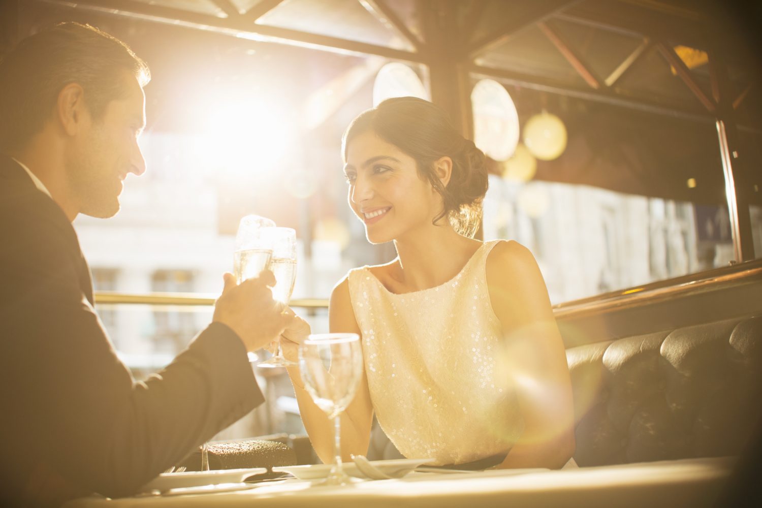 Pareja cenando