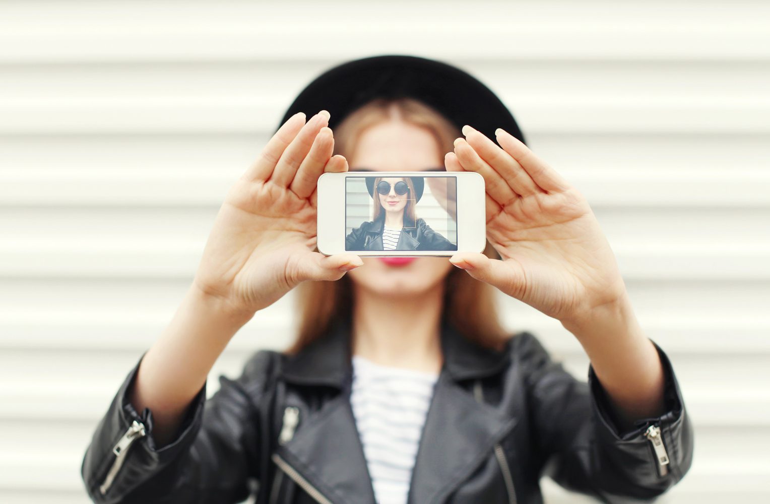 Mujer selfie