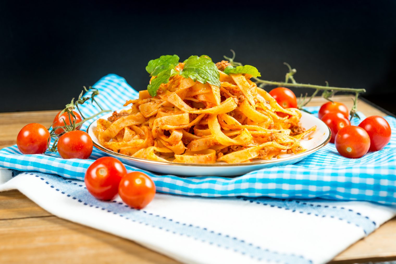 fetuccini con verduras