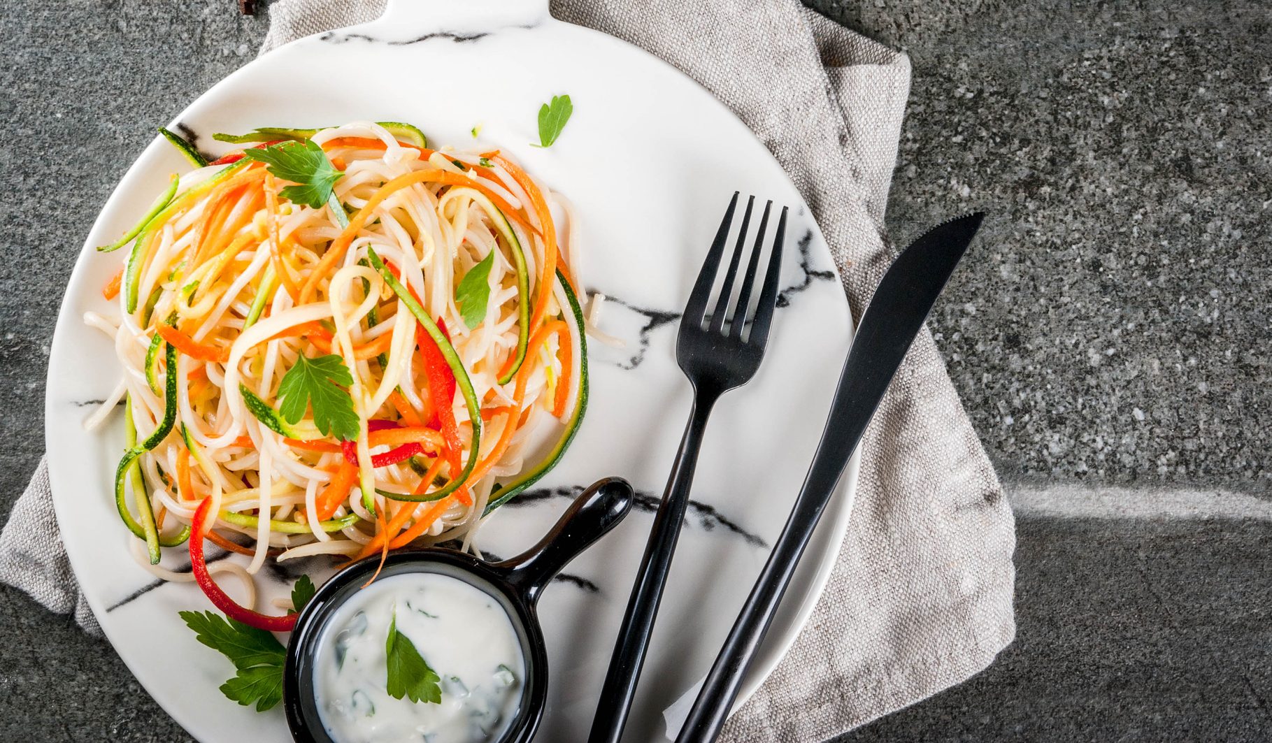 Fideos de zanahoria