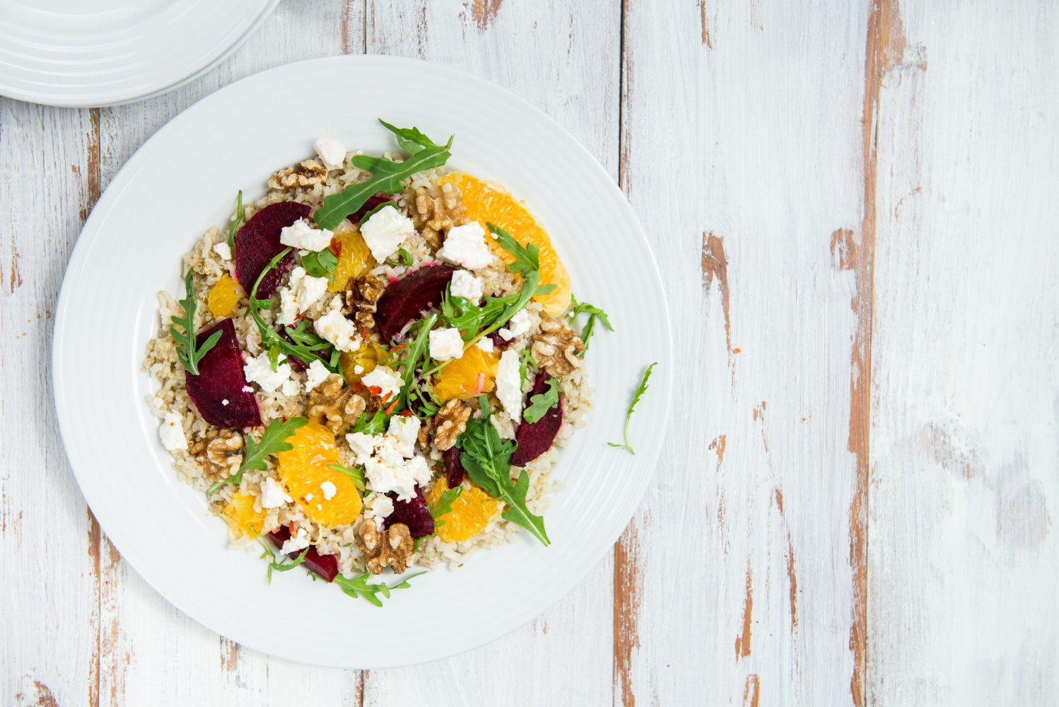 ensalada de quinoa y naranja