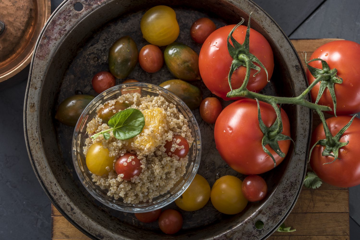 ensalada de quinoa y naranja