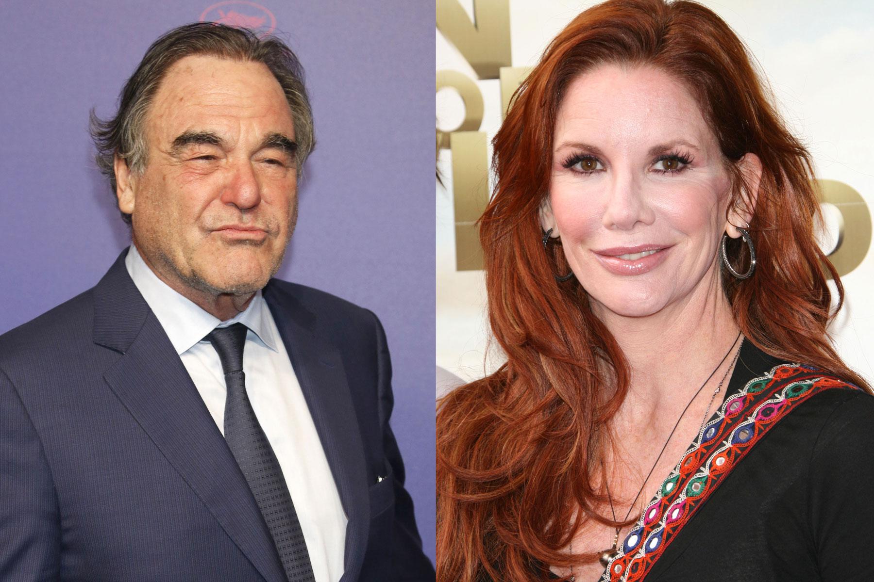 Melissa Gilbert y Oliver Stone