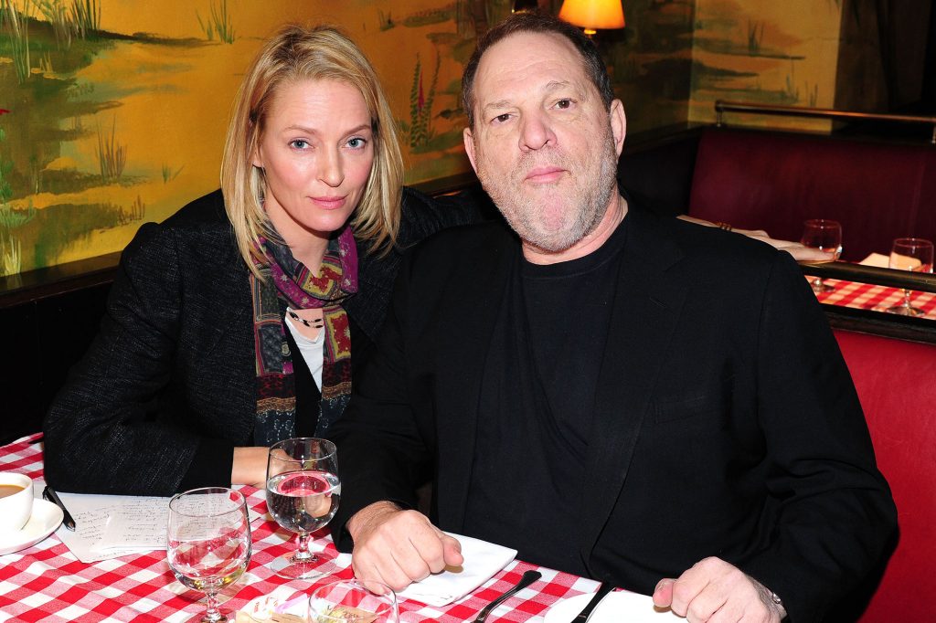 Uma Thurman y Harvey Weinstein