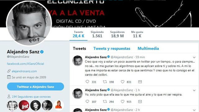 Alejandro Sanz Twitter