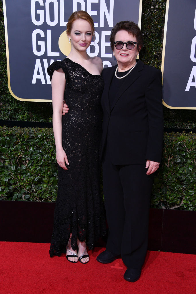 Emma Stone y la tenista Billie Jean King