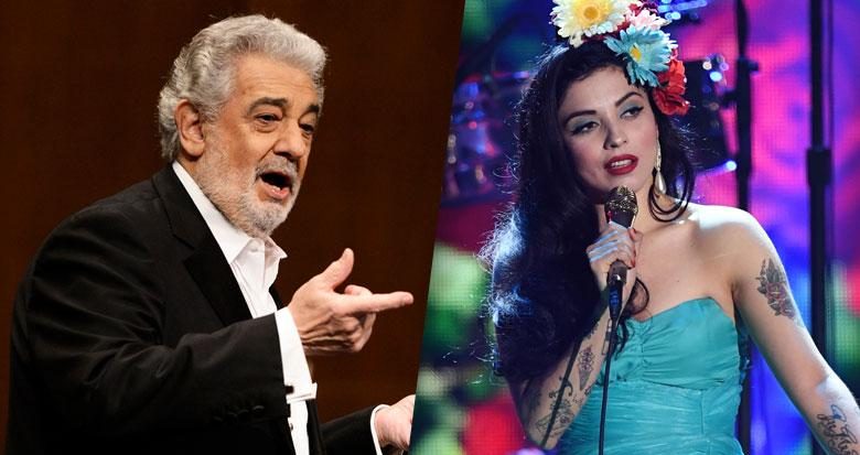 Mon Laferte y Plácido Domingo