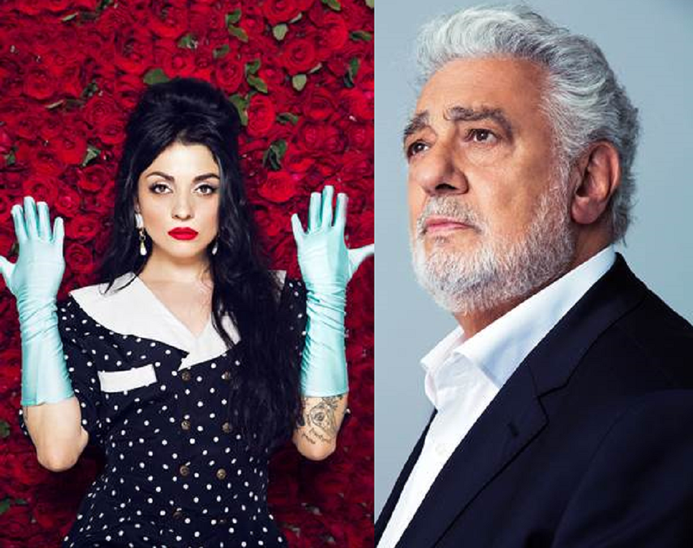 Mon Laferte y Plácido Domingo