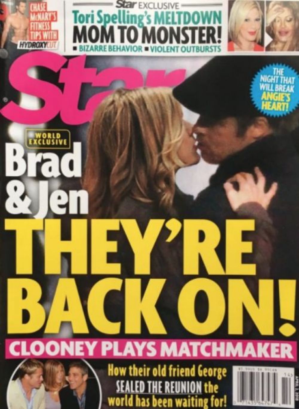 Foto portada de Jennifer Aniston y Brad Pitt en la revista Star