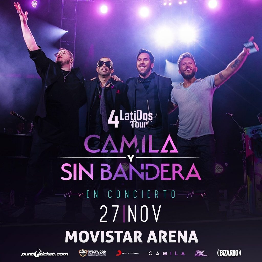 Camila y Sin Bandera regresan juntos con ¡4 Latidos Tour! — FMDOS