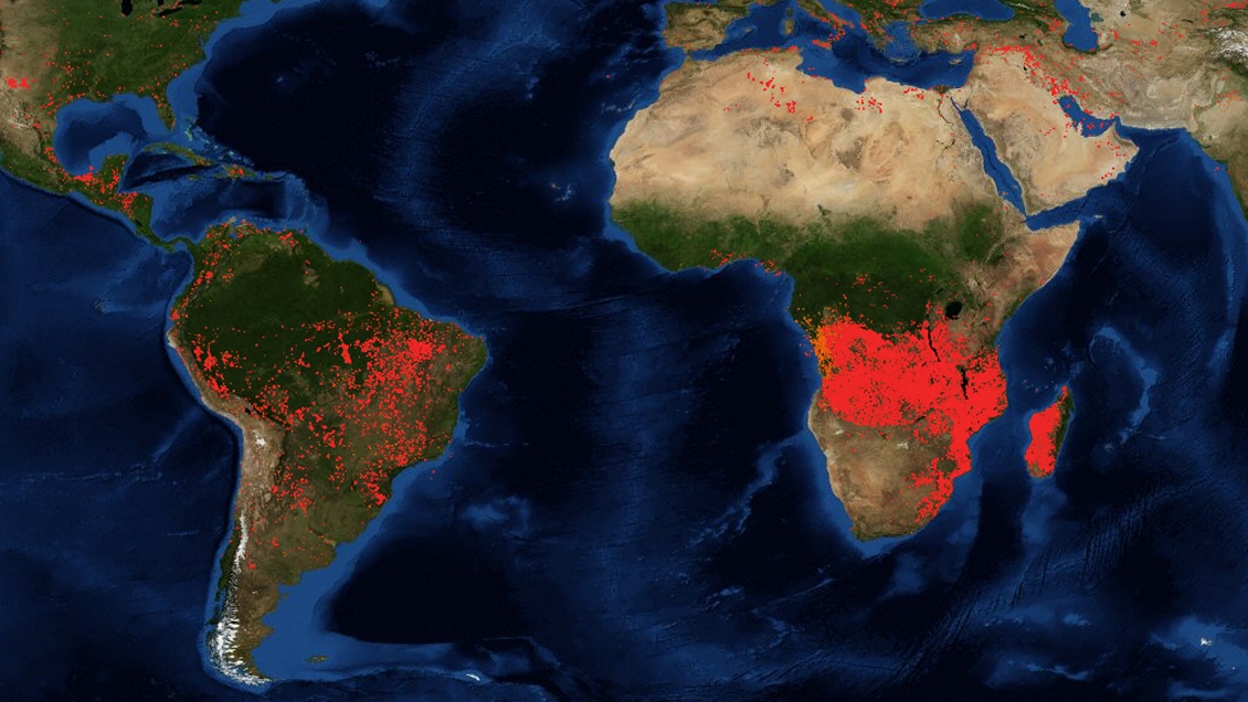 Incendios en Africa ya amazonas