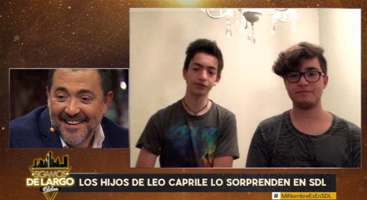 Luciano y mateo emocionaron a su papa