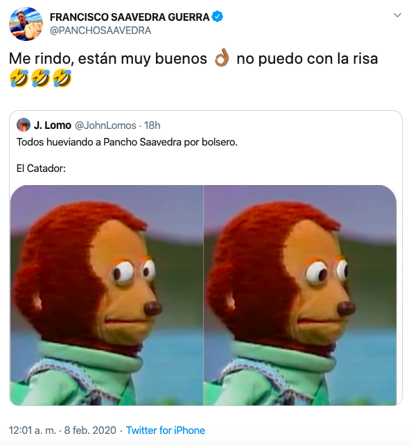 Pancho Saavedra meme