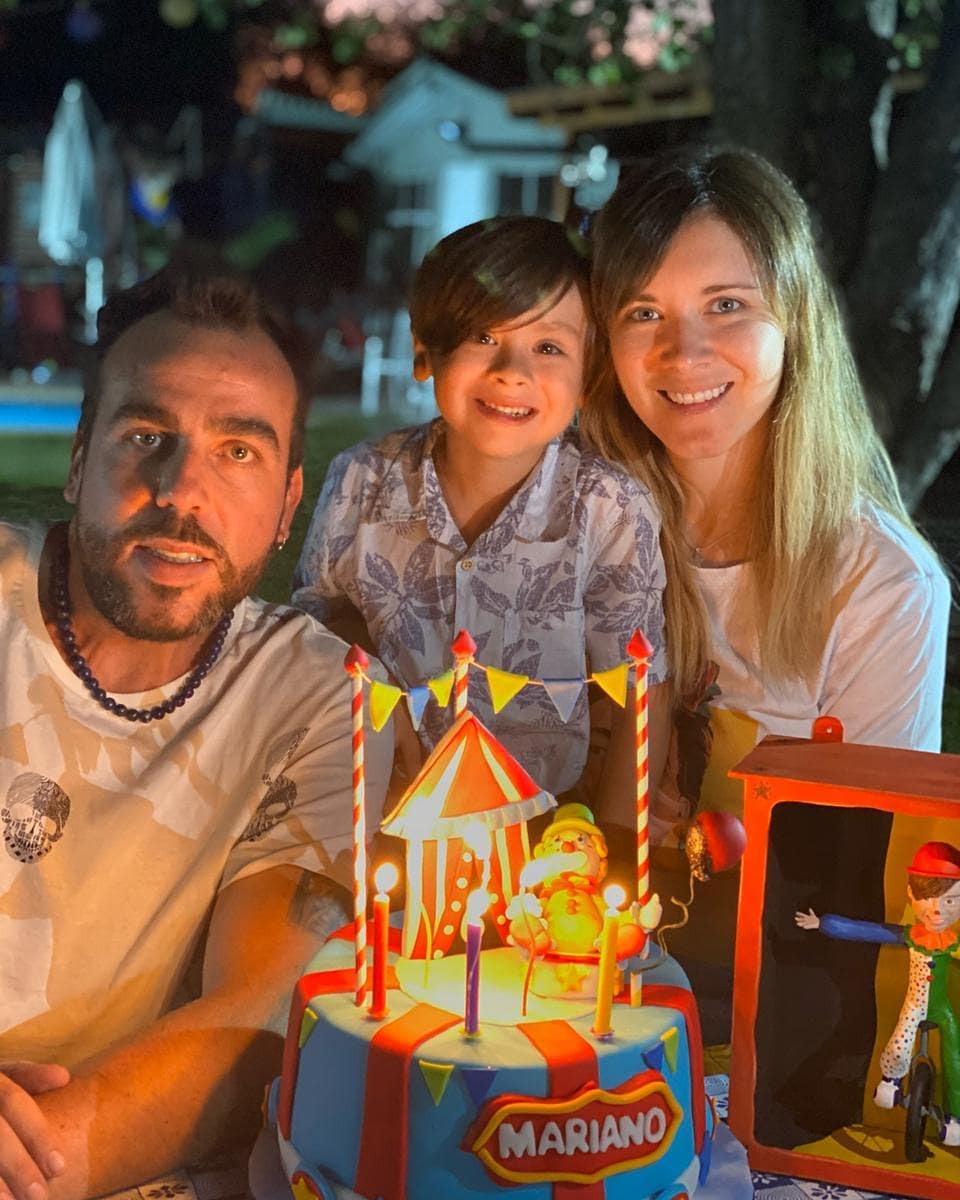 la celebración del cumpleaños del hijo de Carla Jara y Francisco Kaminski 