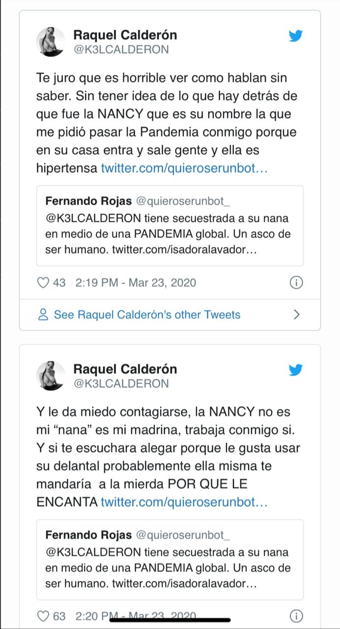 kel responde a criticas de que secuestro a su madrina y asesora del hogar, Nancy