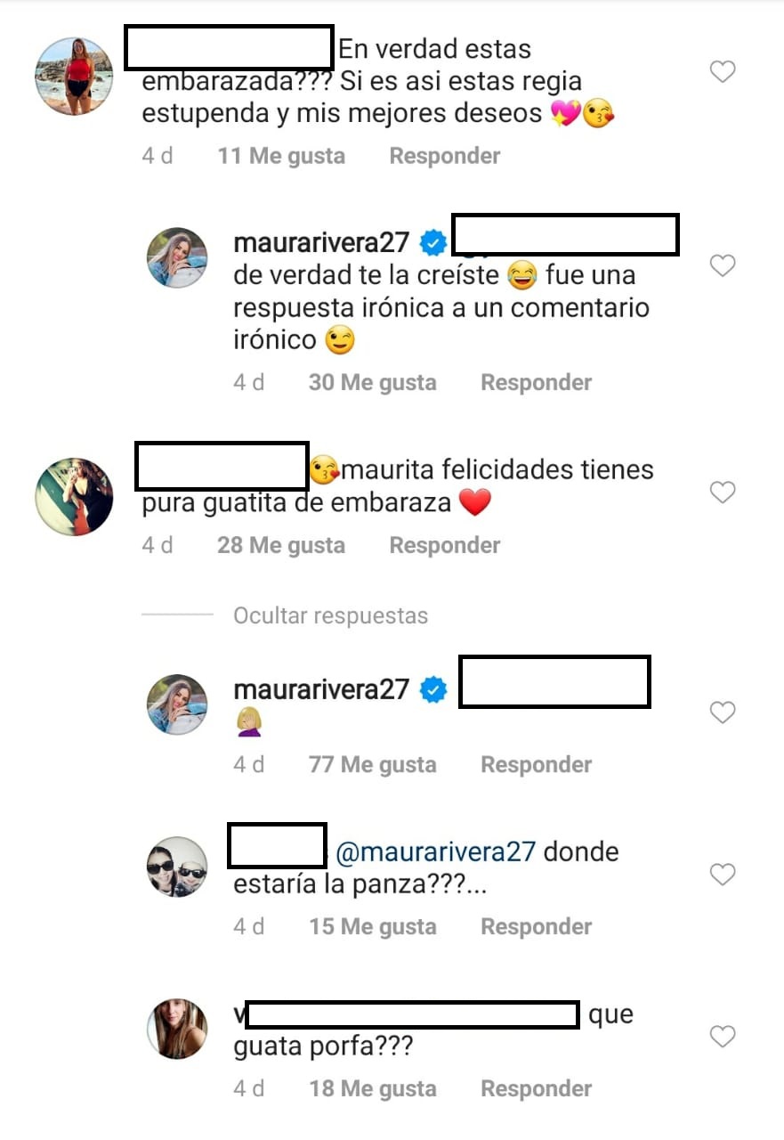 ¿Guatita de embarazada? Maura Rivera responde a comentario ...