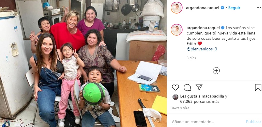 raquel argandoña y kel hicieron tierno gesto por hijos de Edith