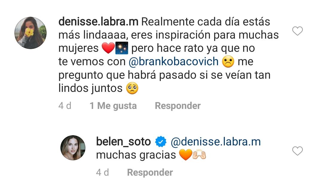 belén habría terminado con su pololo