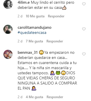 constanza es criticada por subir el cerro en cuarentena