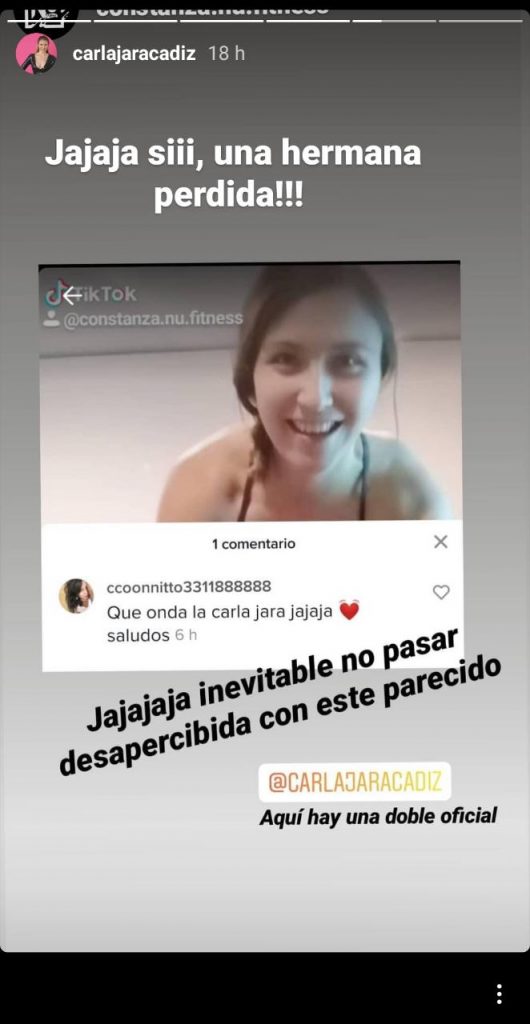 doble de carla jara en tiktok