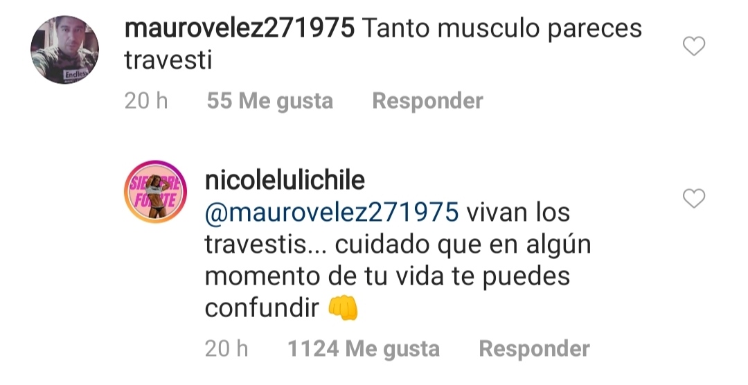 Nicole Moreno respondió a pesado comentario.