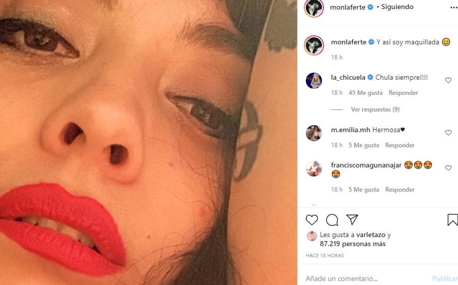 la cantante se mostró sin maquillaje 