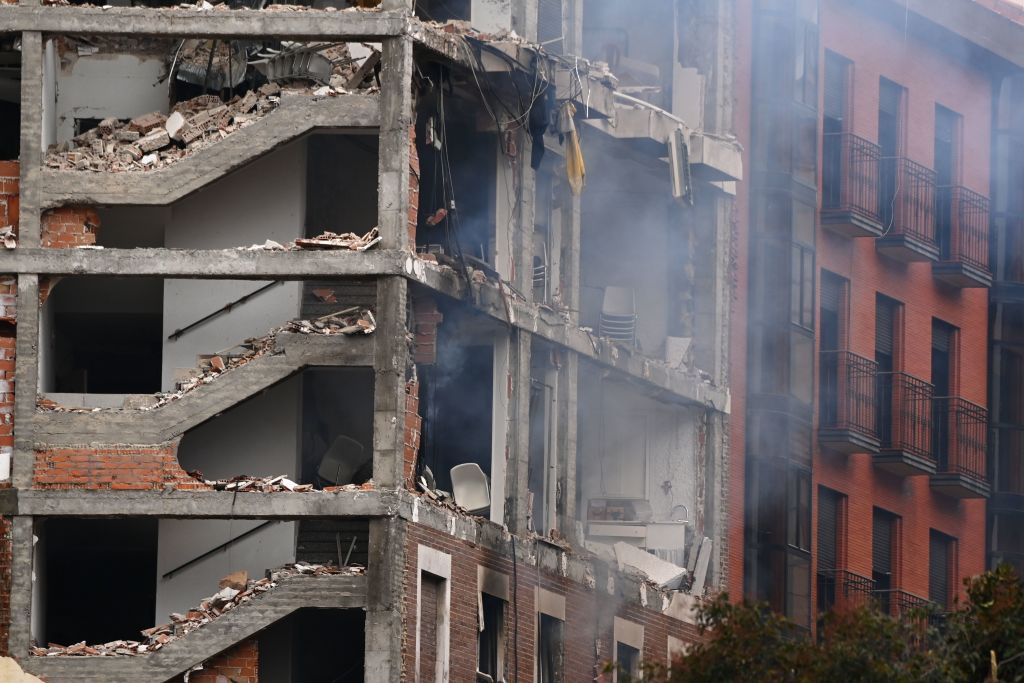 explosión en Madrid deja fuertes imágenes