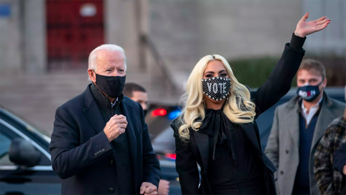 Lady Gaga y Joe Biden