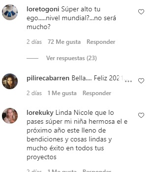 Nicole Moreno fue criticada por su mensaje de Año Nuevo 