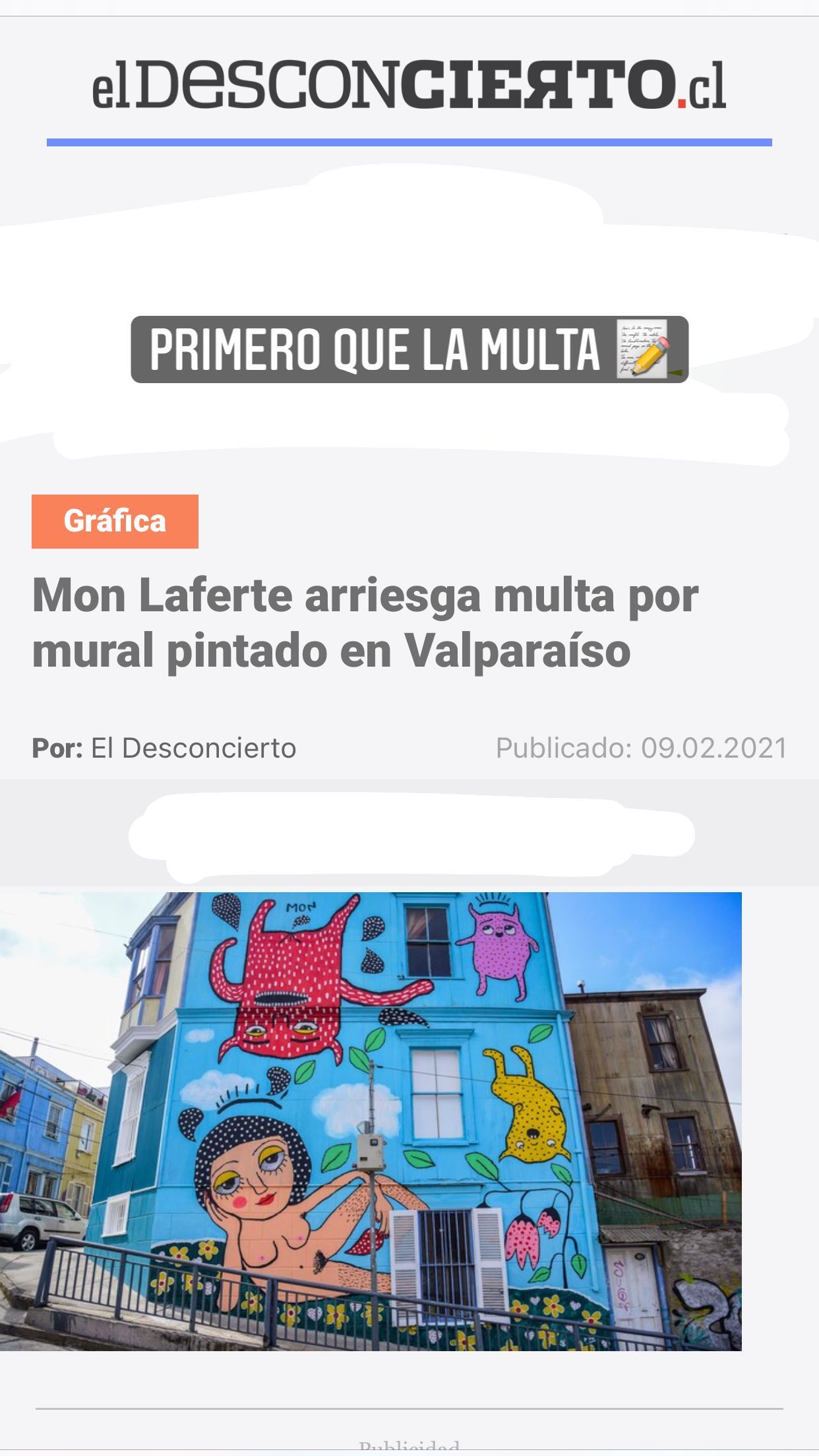 La Respuesta De Mon Laferte Tras Polémica Por Mural En Valparaíso — Fmdos 