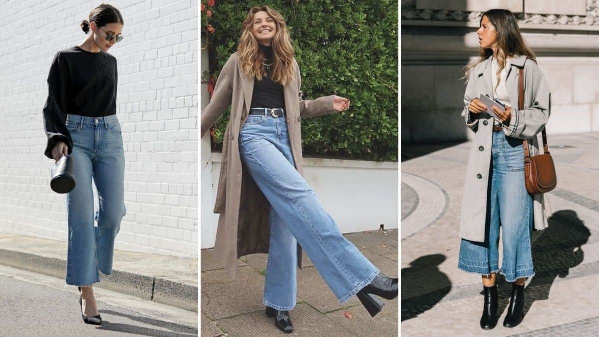 Wide Leg Jeans  Así Puedes Llevar Los Pantalones En Tendencia