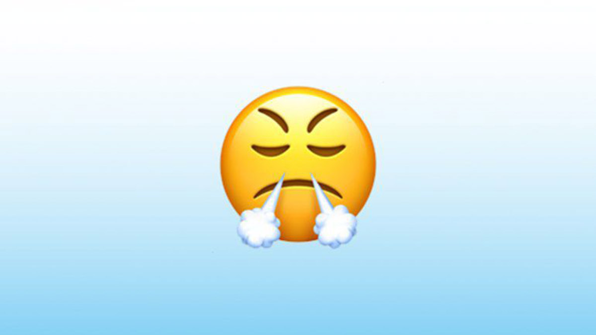 Emoji De WhatsApp Resoplando