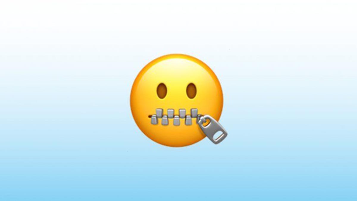 Emoji De WhatsApp Boca De Cremallera