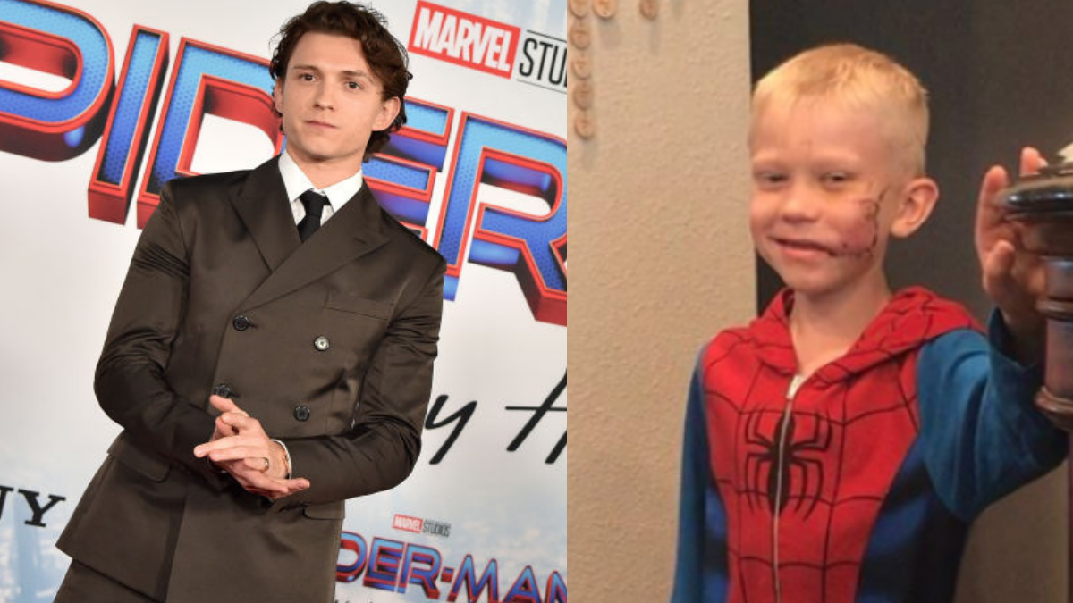 Tom Holland llevó a niño que salvó a su hermana al set de Spiderman — FMDOS