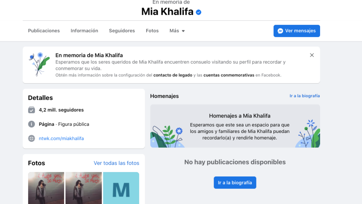 Mia Khalifa Facebook