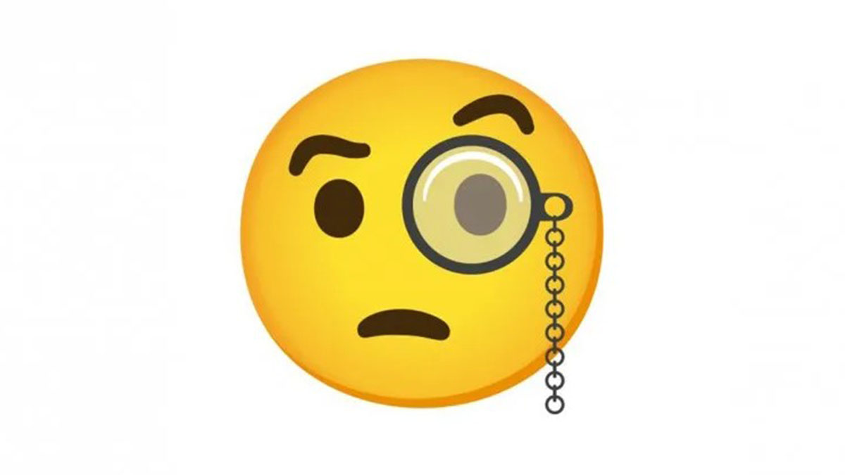 Emoji Con Monóculo