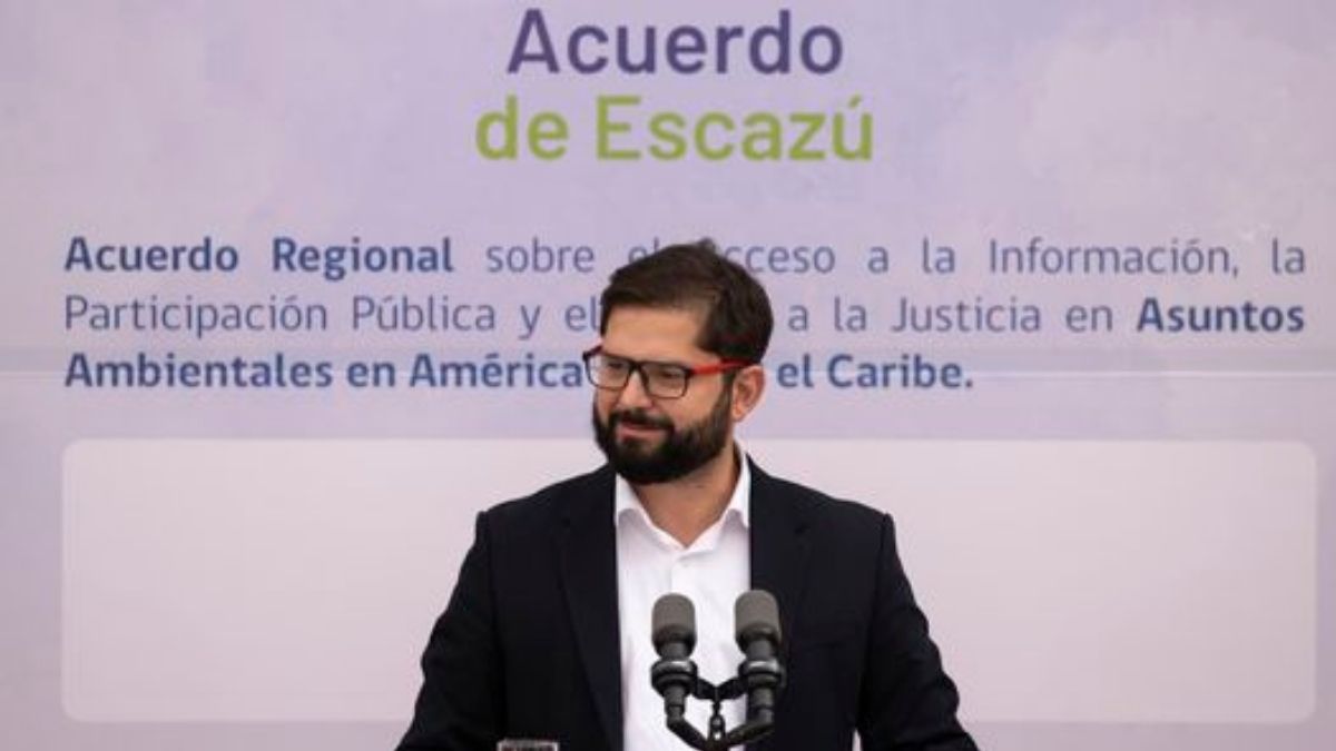 Gabriel Boric Acuerdo De Escazú